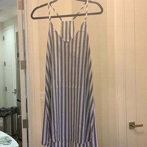Blue and white sun dress